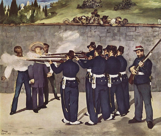 Exécution de Maximilien – par Manet en 1868